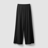 蕉內【趙露思同款】涼皮305Cool女士休閑褲涼感防曬透氣顯瘦闊腿褲 【加長(cháng)版】黑色 S