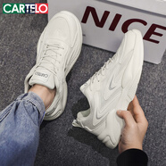卡帝樂鱷魚（CARTELO）男鞋夏季2025網(wǎng)面鞋子男士時(shí)尚休閑鞋男透氣運(yùn)動(dòng)老爹鞋 米色 41