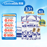 荷高（Globemilk）荷蘭原裝進(jìn)口 3.7g優(yōu)乳蛋白全脂純牛奶 200ml*24 高鈣營(yíng)養(yǎng)早餐奶