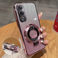 鑫領(lǐng)佳oppoA3x手機殼oppo保護A3x硅膠套5G全包PKD130防摔opa透明0pp0軟殼男女感x5g帶支架新款ins風(fēng) 【玫瑰金】透明電鍍+閃粉卡紙+送全屏膜+磁吸支架 OPPO A3x