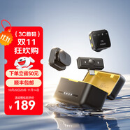 小米部依全新升級(jí)無(wú)線領(lǐng)夾式麥克風(fēng)一拖二直播設(shè)備智能降噪拍視頻vlog錄音專(zhuān)用收音紐扣式領(lǐng)夾麥克風(fēng) 黑色【一拖二配充電倉(cāng)】Type-C