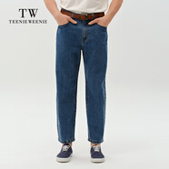 Teenie Weenie小熊男裝牛仔褲2025春季新款潮流美式復古修身錐形褲 藍色 M