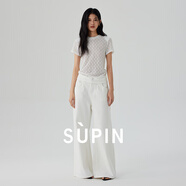 速品SUPIN女裝圓領(lǐng)短袖小衫 N02本白 S