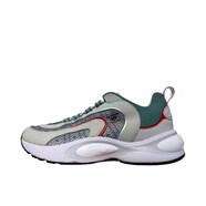 李寧跑步鞋男子V8休閑復古情侶款透氣緩震輕便包裹運動(dòng)鞋ARH 微晶灰/灰水綠/標準白(093) 44