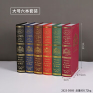 印師傅辦公室裝飾書(shū)仿真書(shū)擺件歐式復古書(shū)柜咖啡館店鋪假書(shū)模型拍照道具 大號六本套裝 特惠組合裝