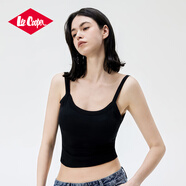 Lee Cooper/李庫珀孟子義同款小吊帶背心明星夏季新款外穿美背文胸內(nèi)搭女款 黑色 【孟子義同款】 均碼