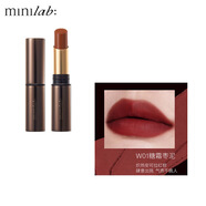 minilab鎖色絨霧不沾杯唇膏裸感防蹭不掉色口紅持妝鎖色高柔低啞滋潤正品 W01#糖霜棗泥3.2g