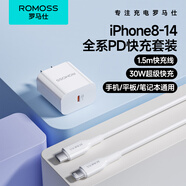 羅馬仕 30W蘋果8-14PD全系快充線+30ra 30W蘋果充電器+套裝