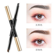 蕾琪（LCHEAR）蕾琪凝眸溢彩雙頭眉筆自然立體易上色防水防汗不易暈染持妝久新手 2#灰黑+深咖
