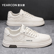 意爾康男鞋2025夏季休閑鞋男運(yùn)動(dòng)百搭男士經(jīng)典板鞋潮流商務(wù)休閑皮鞋子男 E51504846米白 39 標(biāo)準(zhǔn)尺碼