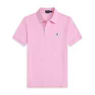 POLO SPORTRALPH LAUREN美國(guó)拉夫勞倫POLO衫短袖體恤男小馬標(biāo)刺繡RL純棉經(jīng)典 粉紅 L  145-160