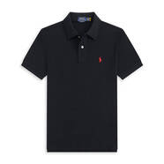 POLO SPORT RALPH LAUREN拉夫勞倫純棉短袖Polo衫男小馬標(biāo)短袖t恤大碼男裝 03黑色紅標(biāo) XL 160-180斤