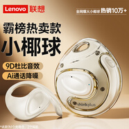 聯(lián)想（Lenovo）【柏林之聲頂配新款】藍(lán)牙耳機(jī)骨傳導(dǎo)概念掛耳開放式耳夾運(yùn)動(dòng)降噪長續(xù)航強(qiáng)音質(zhì)小椰球 X15PRO II白