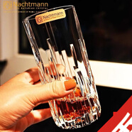 奈赫曼（NACHTMANN）德國進(jìn)口水晶玻璃杯威士忌酒杯家用啤酒洋酒杯果汁水杯子套裝 書(shū)法高杯+不銹鋼杯架 360ml 6只