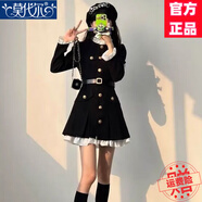 莫代爾小香風(fēng)連衣裙女2025春秋季新款韓版時(shí)尚修身顯瘦氣質(zhì)名媛風(fēng)短裙子 黑色連衣裙 2XL 130-140斤