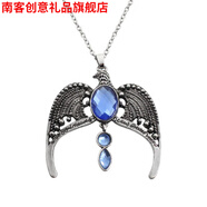 南客 哈利波特魂器周邊赫敏的時間轉(zhuǎn)換器鎖骨項鏈學院時光沙漏吊墜掛飾情侶生日禮物禮品七夕情人節(jié) 遺失的冠冕項鏈