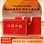 武夷山大紅袍沐梵烏龍茶溪澗武夷巖茶半巖肉桂一級249g中火禮盒裝茶葉送長輩