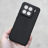 旭杉斯本Sunby柔盾適用于小米15手機殼保護套軟殼磁吸殼全 磁吸黑色 精孔