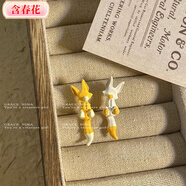 含春花趣味可愛(ài)狐貍不對稱(chēng)女耳夾設計個(gè)性耳環(huán)出游搭配新款耳飾秋冬 不對稱(chēng)小小動(dòng)物【耳夾】