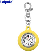 laipute迷你懷表復(fù)古鑰匙扣掛表考試手表男女學(xué)生掛表石英表公務(wù)員考試表 鑰匙扣黃色指針款