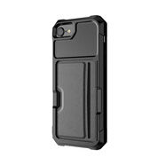 玖索適用于蘋果8plus手機(jī)殼iphone7保護(hù)套x可放卡xr全包防摔max軟殼6s 蘋果6/7/8/SE 黑色 4.7寸 【配鋼化1