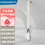 樂光（LEGUANG）HWAP80雙頻5G大功率戶外室外防水路由器中繼千兆1200M廣場工廠校園公園大面積WiFi覆蓋無線AP基站 主機+饋線+17db定向天線