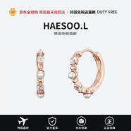 HAESOO.L【韓國直郵】銀色珍珠立體環(huán)形耳環(huán) GME21 - RG 樣式送禮男女進(jìn)口