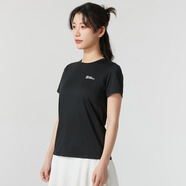 Jack Wolfskin狼爪短袖女裝2025春季新款戶外休閑半袖寬松運動服快干T恤A64208 A64208-6000/黑色 M
