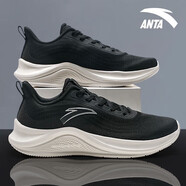 安踏（ANTA）男鞋戶外運動鞋秋季輕質(zhì)跑步鞋軟底時尚板鞋休閑慢跑鞋子 -2黑/城堡灰 39