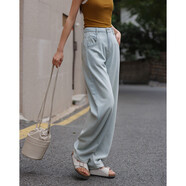 德瑪納【高腰堆堆牛仔褲】夏寬松顯瘦燈籠造型哈倫牛仔褲女