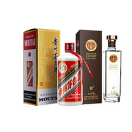 茅臺貴州茅臺酒  茅臺飛天帶酒杯  醬香型白酒 【宴請送禮】 43度 500mL 1瓶 +52度出口型