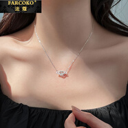 法蔻（farcoko）愛(ài)心小天使翅膀銀項鏈女吊墜鎖骨鏈生日禮物送女友老婆 愛(ài)心小天使鎖骨鏈
