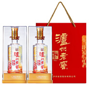 瀘州老窖 六年窖頭曲珍品 濃香型白酒 52度500ml 2瓶（配禮袋）中秋送禮