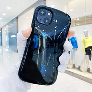 IFACE MALL適用蘋(píng)果15手機殼防摔小蠻腰15ProMax保護套加厚13Mini殼光面保護 黑色 iPhone15