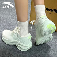 安踏葉子5丨女鞋秋冬輕質(zhì)厚底跑步鞋女輕便回彈減震運動(dòng)鞋增高女鞋子