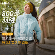 蕉下（beneunder）氣絨外套立領(lǐng)CL18624輕量速熱保暖棉服女可機(jī)洗清羽藍(lán)M