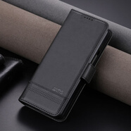 三星（SAMSUNG）【原裝品質(zhì)】Z Fold6手機殼galaxyZFold6折疊翻蓋皮套全包防摔插 【商務黑】自動磁吸*錢包款 三星Z Fold6【無贈品】
