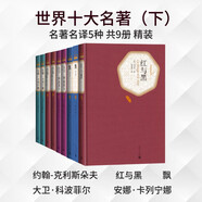 世界十大名著下套裝共5種9冊(cè)約翰克利斯朵夫 飄 大衛(wèi)科波菲爾 安娜卡列寧娜 紅與黑