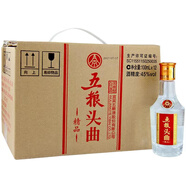 五糧液總廠五糧頭曲小酒45度100ml小瓶濃香型白酒 45度 100mL 12瓶 五糧頭曲精品小酒