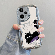 庫洛熊適用紅米note12Turbo手機殼redmi小米noto12pro+新款redminote12R十全包125G防摔Tpro保護12T套5G 電鍍奶油紋-銀色-ZC15貓咪 紅米 12 5G