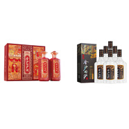 金沙回沙酒 鉆石五星500ml*6瓶整箱裝+鴻運雙支禮盒500ml*2瓶