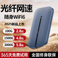 虎蒙隨身wifi6移動無線移動wifl網絡2025新款wifi4g三網無限純流量不限速免插卡便攜式路由器全國通用 WiFi6巔峰版【32核32天線】-贈送3000G