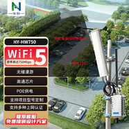 華異（N） 雙頻大功率室外無(wú)線(xiàn)AP基站750M 路由器胖瘦一體支持無(wú)縫漫游景區(qū)港口wifi覆蓋基站 主機(jī)+17DBI定向天線(xiàn)+12DB全向天線(xiàn)