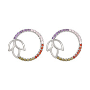 XUPING旭平首飾合金甜甜圈水滴日常百搭女生送生日禮物S00074059 小花環(huán) 女生