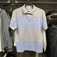 耐克（NIKE）休閑T恤男裝夏季運(yùn)動(dòng)服翻領(lǐng)POLO衫時(shí)尚透氣短袖上衣HM4456-113 DM6951-097/藍(lán)灰 XL