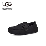 UGG春季男士純色平底淺口休閑豆豆鞋樂(lè )福鞋 1166762 BLK|黑色 45