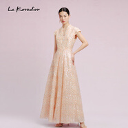 拉珂蒂（La Koradior）[新品直降]時(shí)尚款晚禮服氣質(zhì)輕奢禮服晚會(huì )宴會(huì ) 淡黃 M
