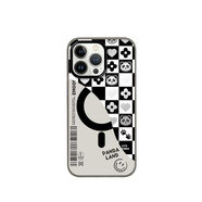 EMO OFF莎莎EMOOFF原創(chuàng)熊貓適用蘋果16promax磁吸手機(jī)殼全包防摔iPhone16 熊貓印記磁吸殼 iPhone16