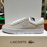 LACOSTE法國(guó)鱷魚男鞋休閑鞋春秋時(shí)尚運(yùn)動(dòng)鞋透氣板鞋|46SMA0026官方旗艦 03A_米白_白色 41 (260mm)