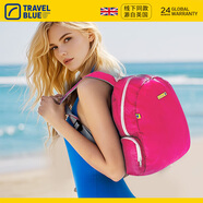 藍(lán)旅（TRAVEL BLUE）輕便攜皮膚包 男女通用戶外旅行防潑水可折疊收納雙肩包 紅色
